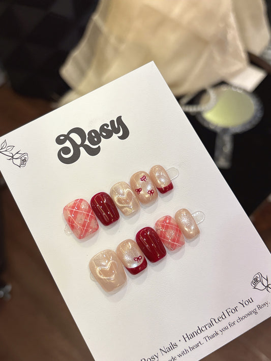Berry Pink Check · Sweet Ribbon