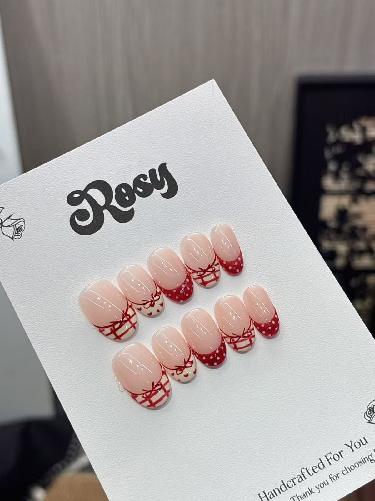 Cherry Bow Check
