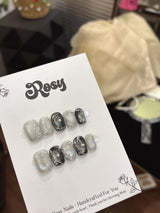 Black & Silver Marble Glow