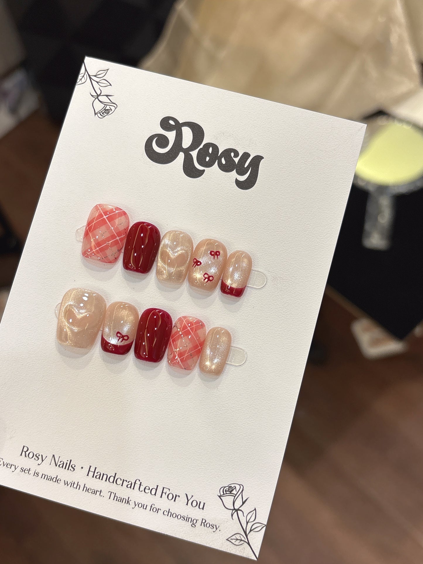 Berry Pink Check · Sweet Ribbon