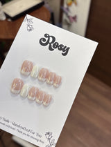 Soft Cloud Tips 雲朵韓系穿戴甲 Rosy Nails 香港