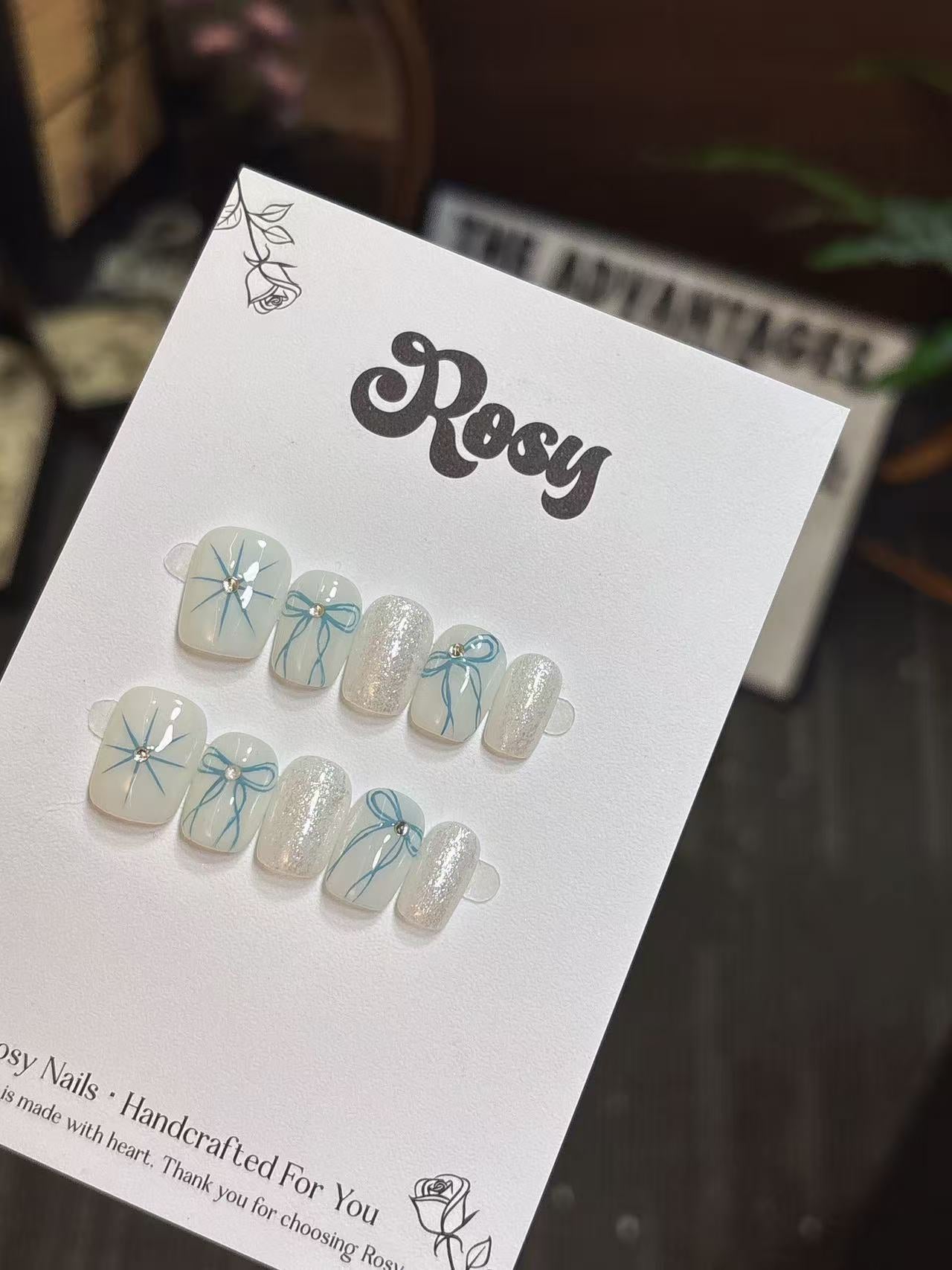 Ice Blue Ribbon Glow