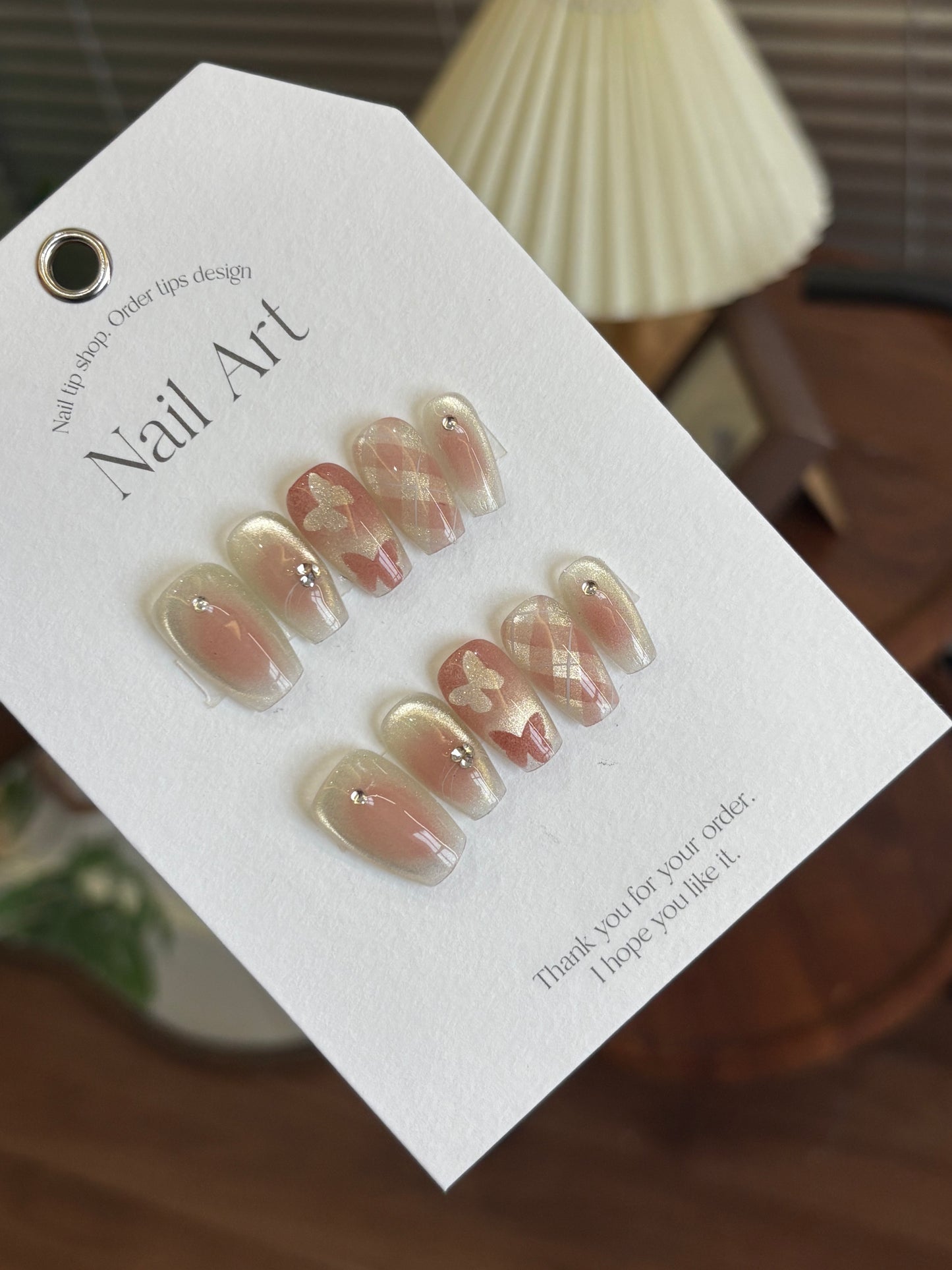 Butterfly Waltz 蝴蝶仙氣韓系穿戴甲 Rosy Nails 香港