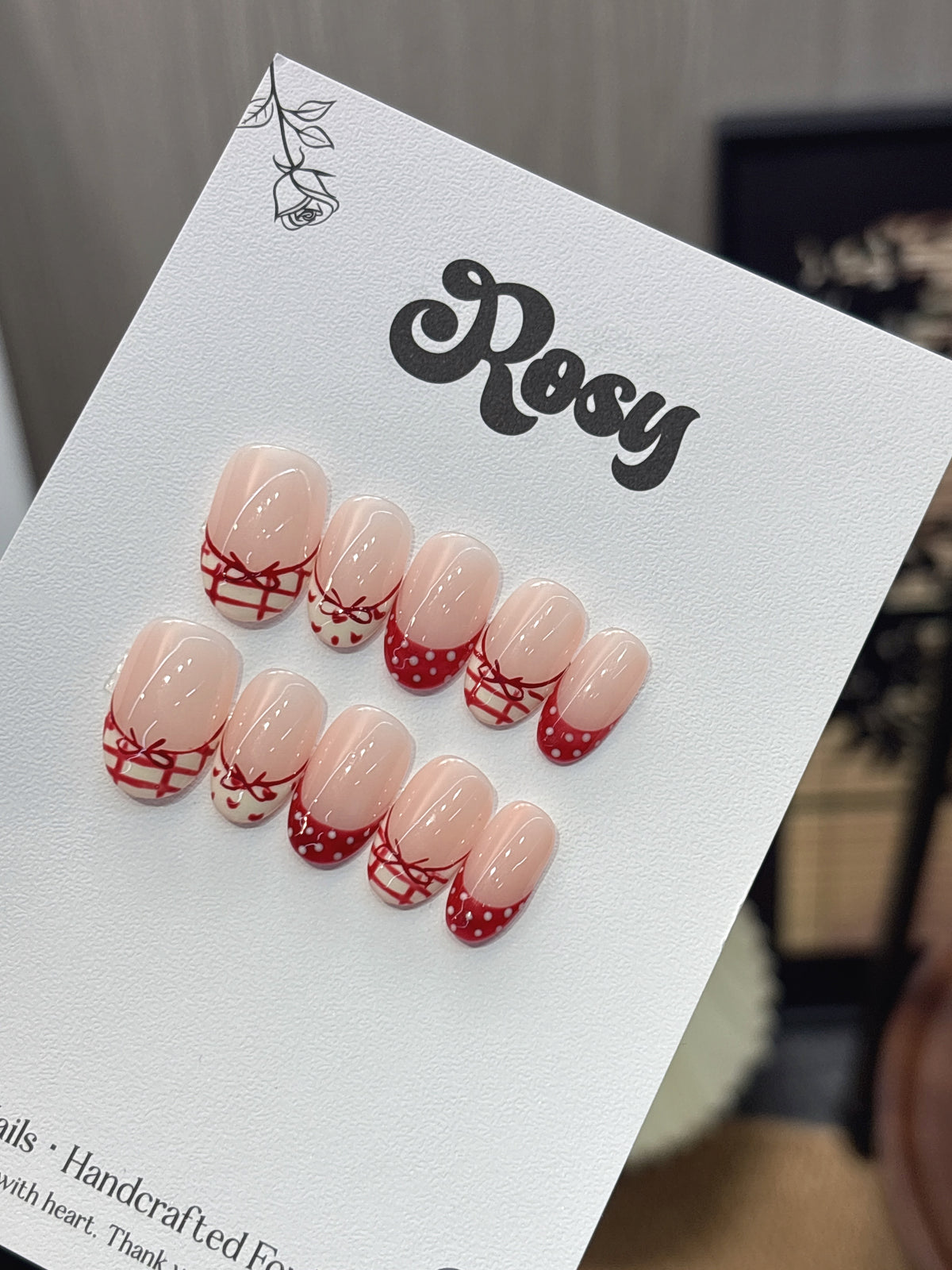 Cherry Bow Check