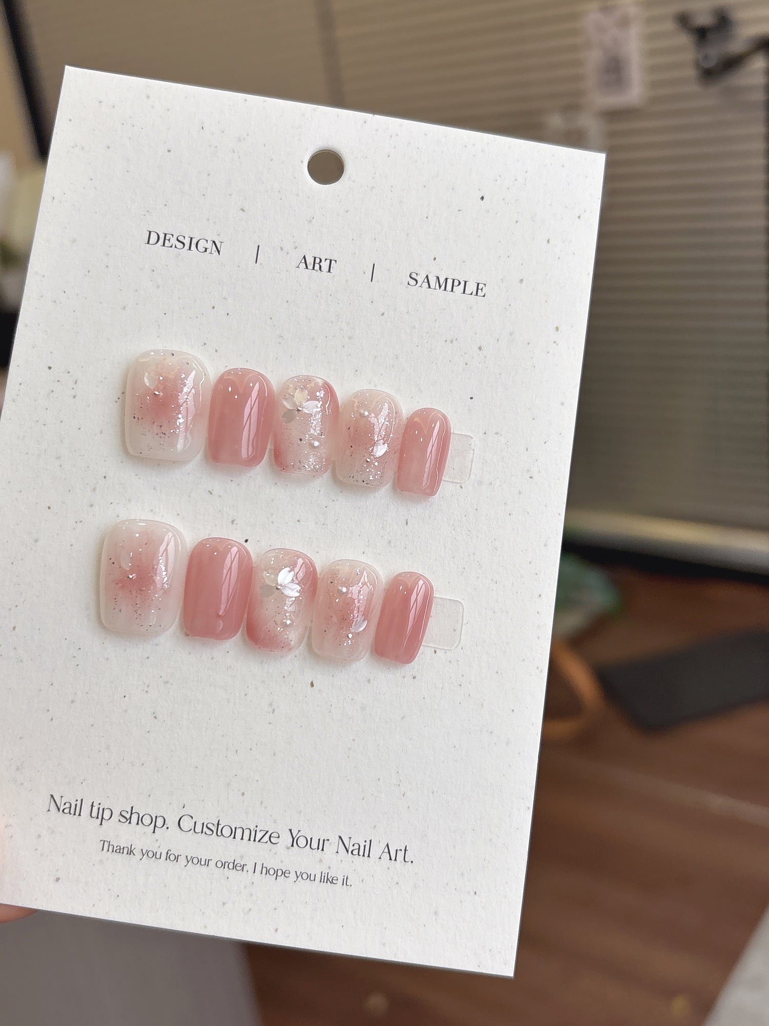 Sakura Dust 櫻花粉霧韓系穿戴甲 Rosy Nails 香港