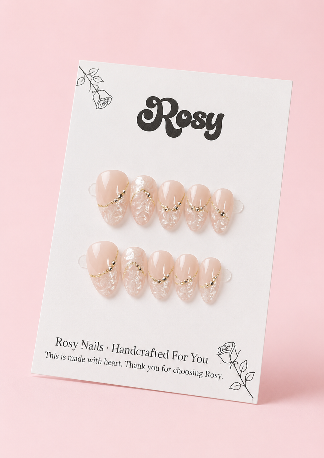 Blush Marble Shine
