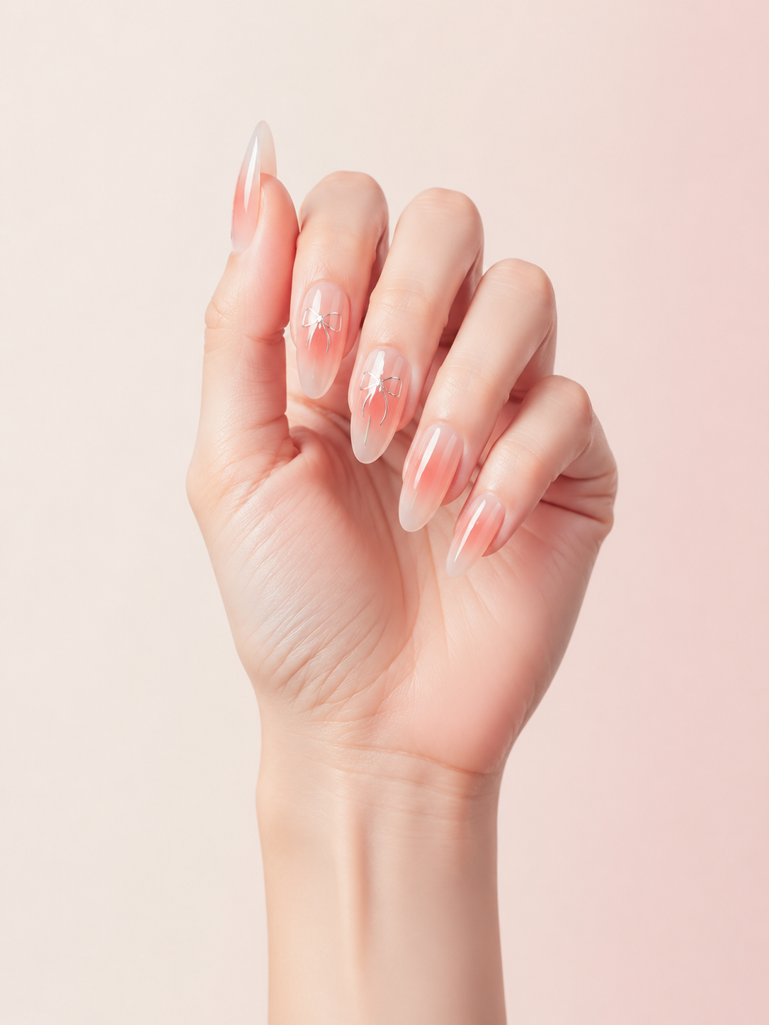 Soft Peach Ribbon