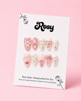 Rosy Ribbon Charm