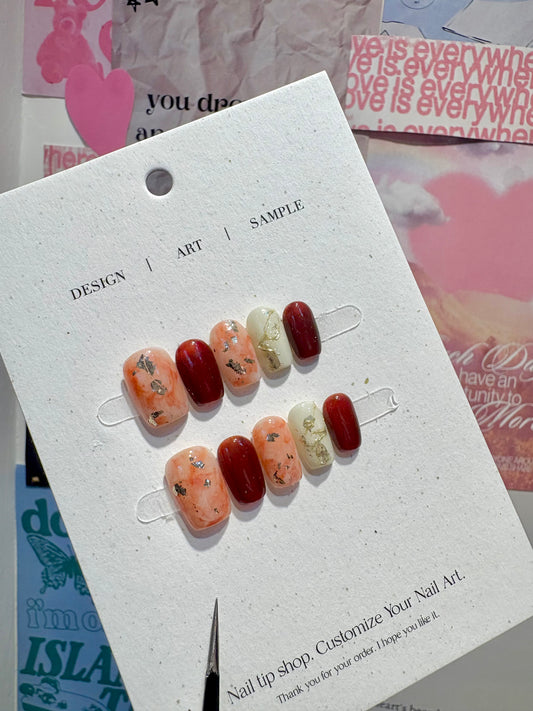 Terracotta Gold Flakes