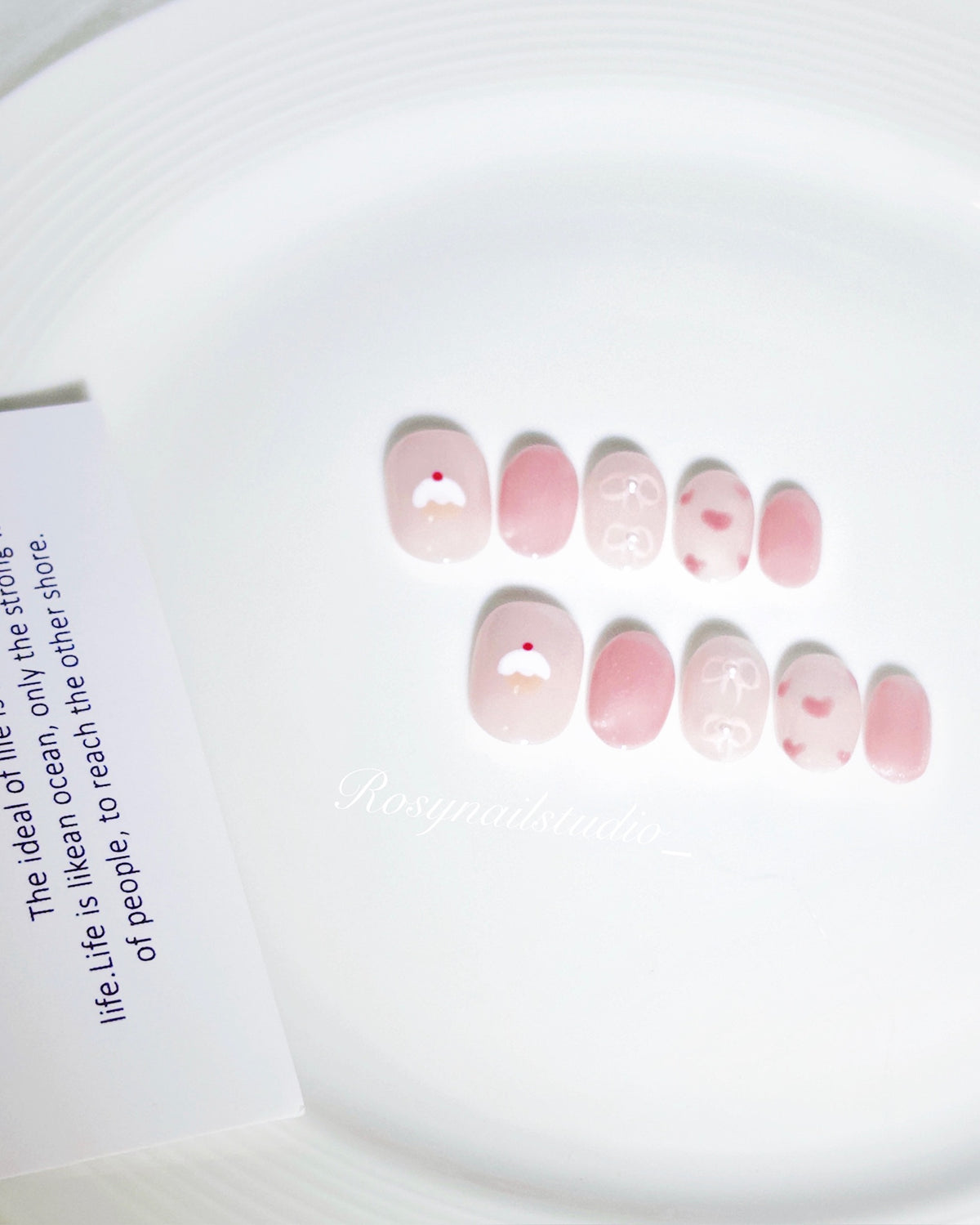 Blush Whisper 腮紅暈染韓系穿戴甲 Rosy Nails 香港