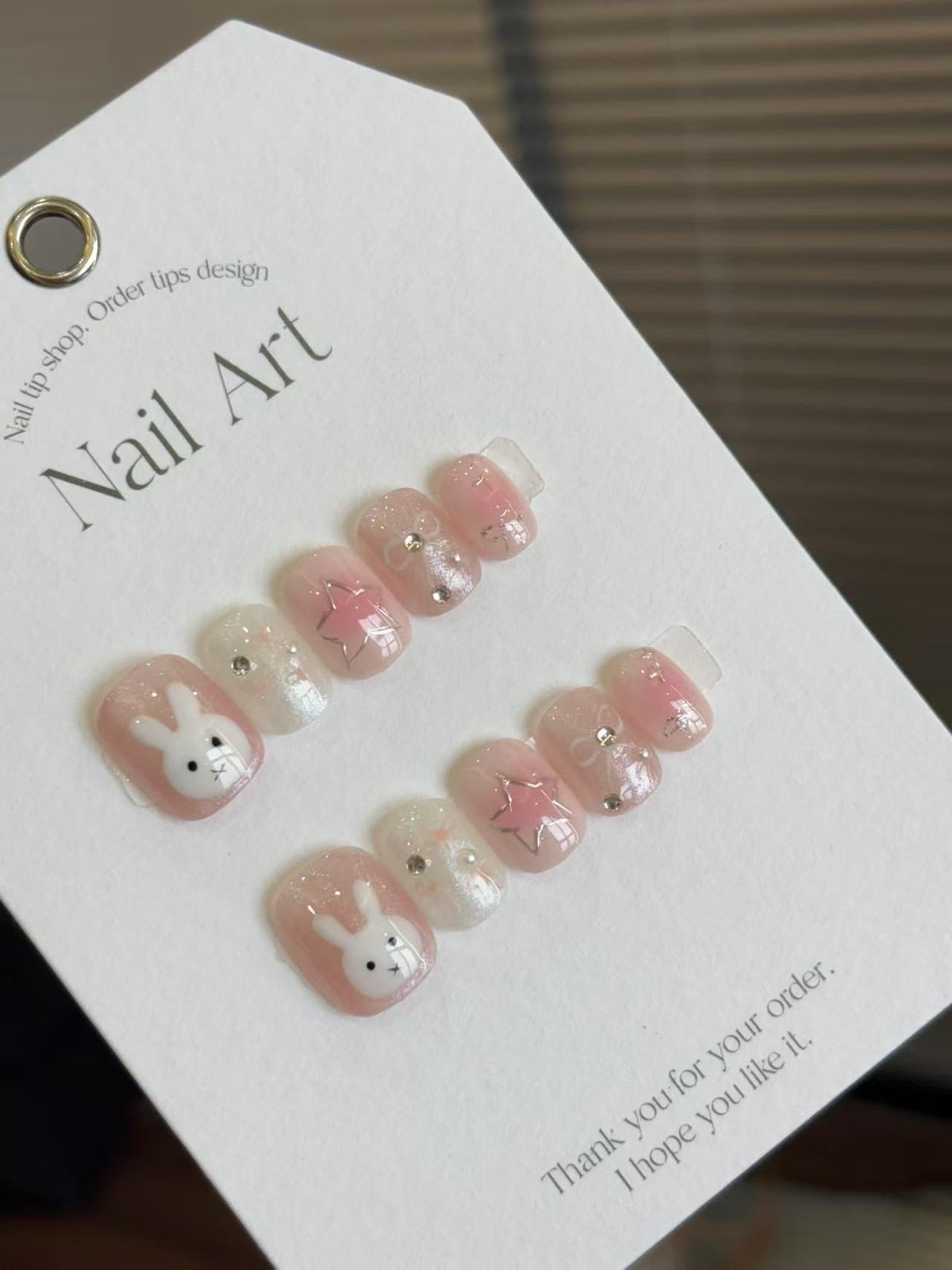 Bunny Starlight 兔子星光韓系穿戴甲 Rosy Nails 香港